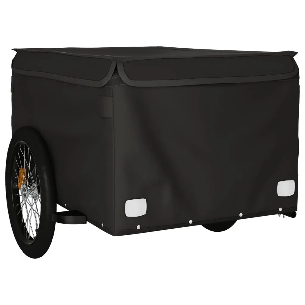 Bike Trailer Iron Heavy Duty Black 45kg Capacity