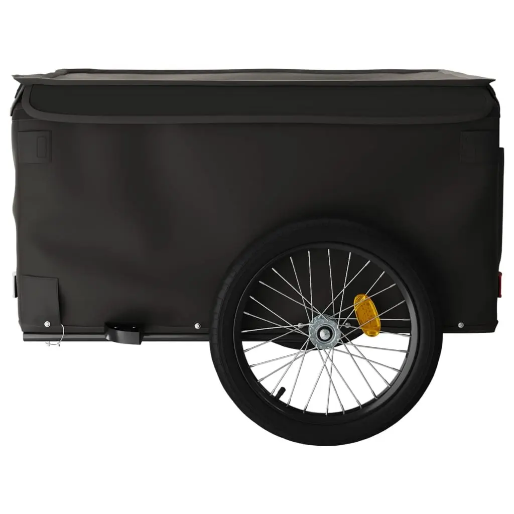 Bike Trailer Iron Heavy Duty Black 45kg Capacity