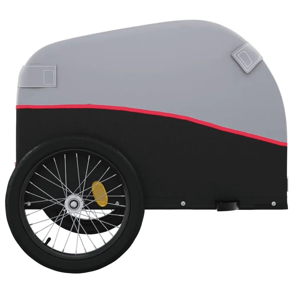 Bike Trailer Iron Heavy Duty Red 45kg Load Cargo Bicycle Cart Tow Bar
