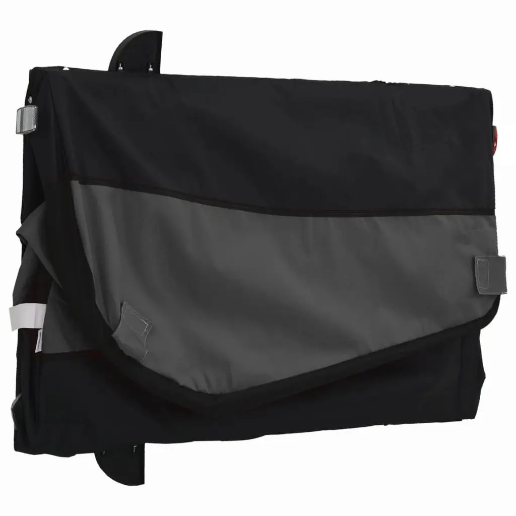 Bike Trailer Iron Black Heavy Duty Cargo Cart 45kg Capacity