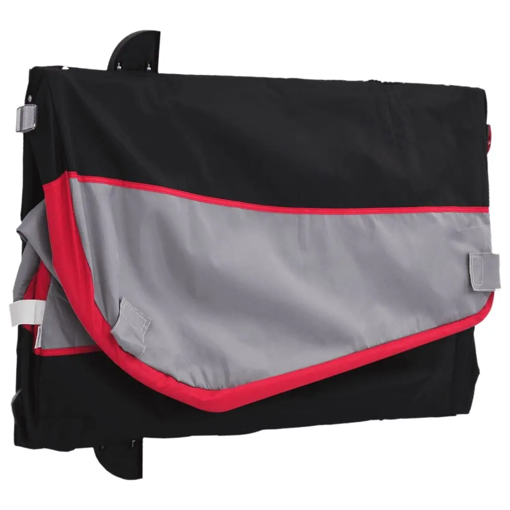 Heavy Duty Bike Trailer Iron Cargo Transport Red 45kg Load Capacity
