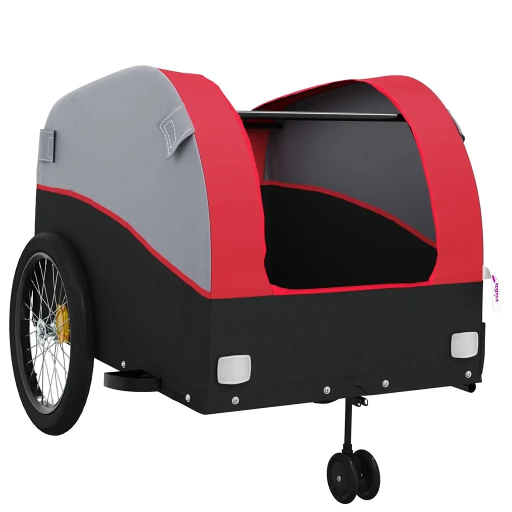 Bike Trailer Iron Heavy Duty 45kg Load Capacity Cycling Cargo Transport