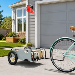 Practical Grey Bike Trailer for Everyday Use