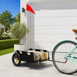 Practical Black Bike Trailer for Everyday Use
