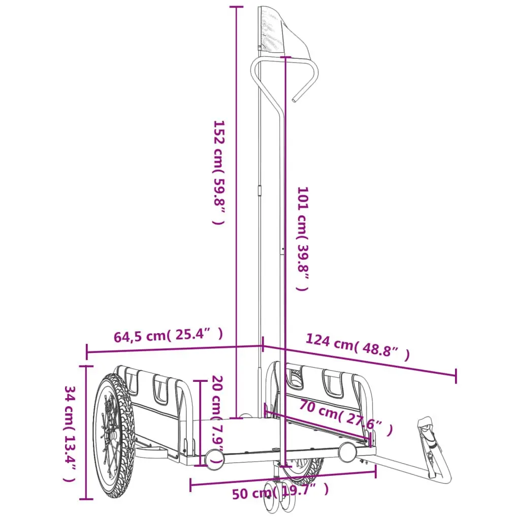Bike Trailer for Carrying Luggage and Tools