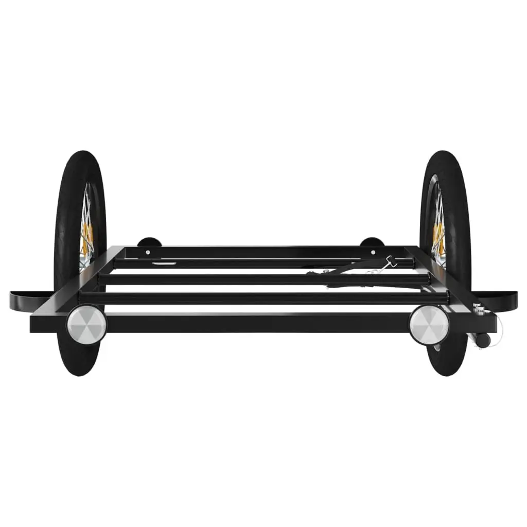 Bicycle Cargo Trailer Black Bike Transport Cart Carrier Sporting Goods