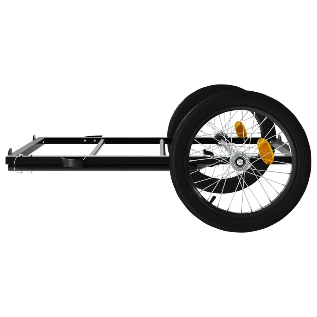 Bicycle Cargo Trailer Black Bike Transport Cart Carrier Sporting Goods