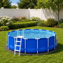 Practical Pool Ground Cloth for Outdoor Use Ø244cm