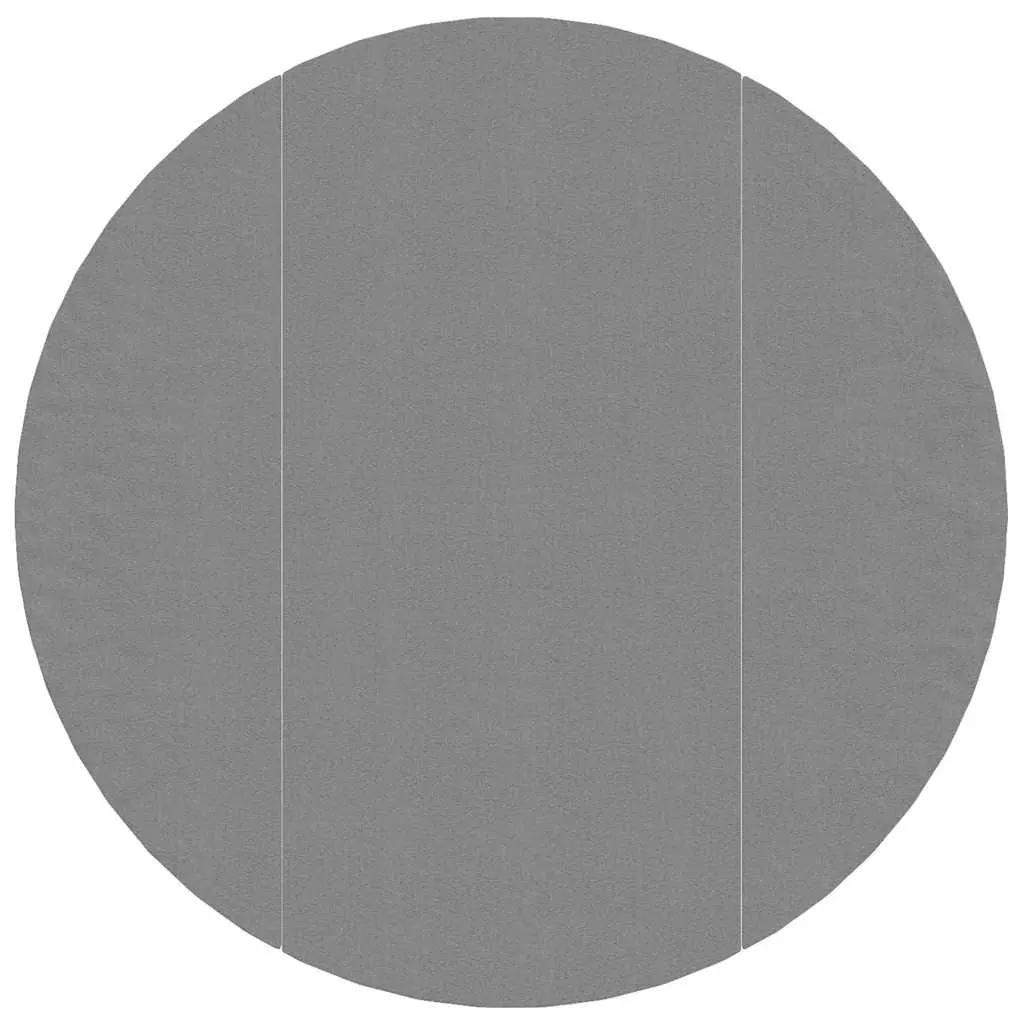 Pool Ground Cloth Light Grey 306cm Round Protective Geotextile Underlay Mat
