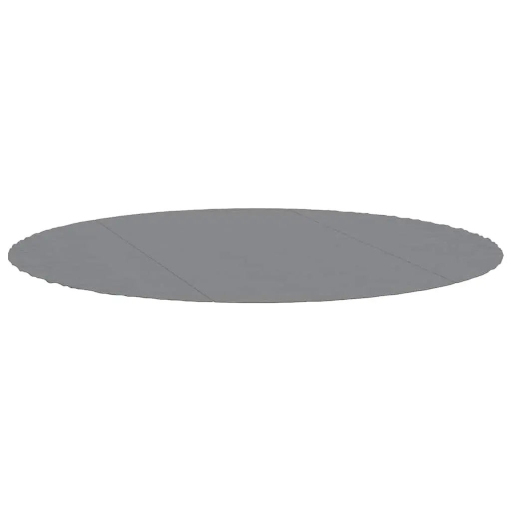 Pool Ground Cloth Polyester Geotextile Ø366 cm Light Grey 3 Pieces