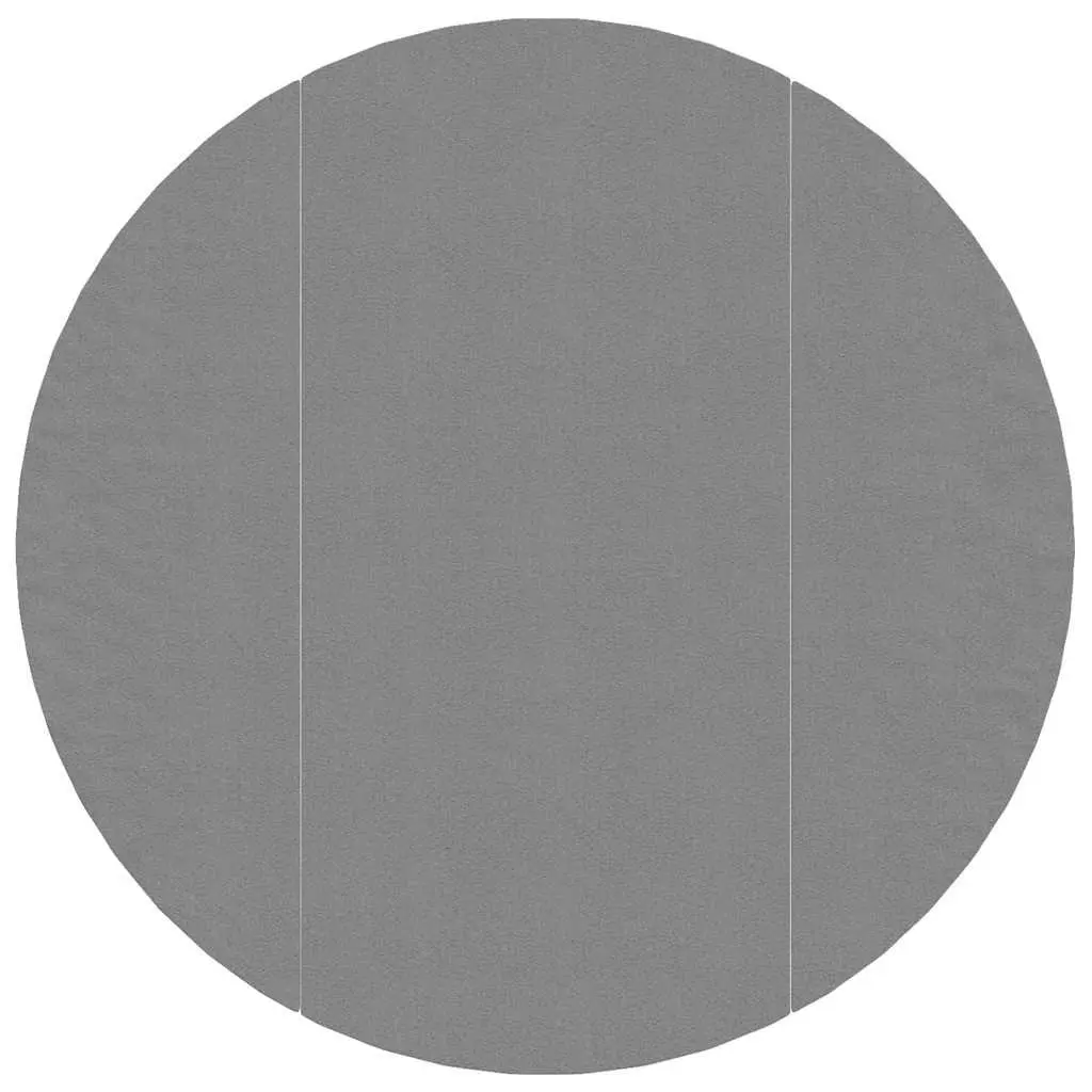 Pool Ground Cloth Polyester Geotextile Ø366 cm Light Grey 3 Pieces