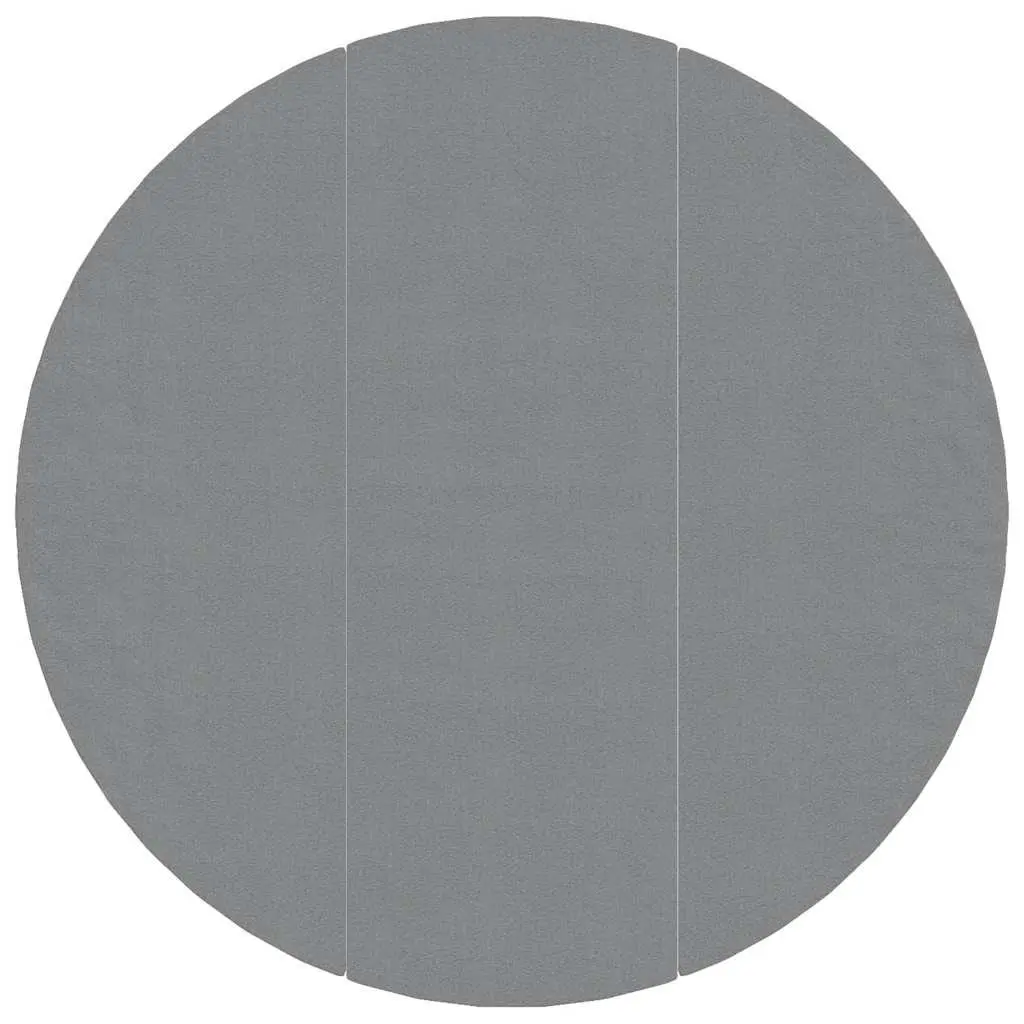 Pool Ground Cloth Polyester Geotextile Fabric Ø396cm Grey 3 Pieces