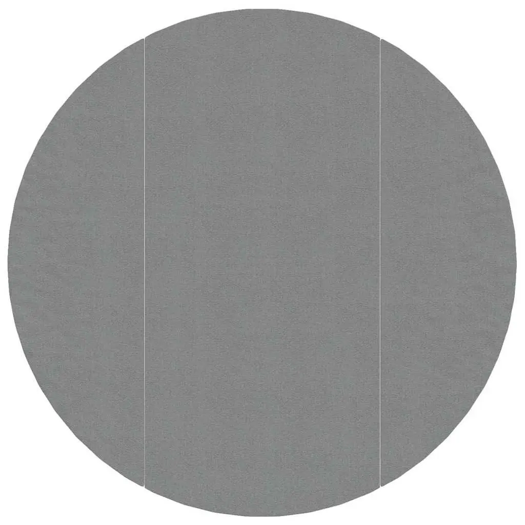 Pool Ground Cloth Polyester Geotextile Ø366cm Light Grey 3 Pieces