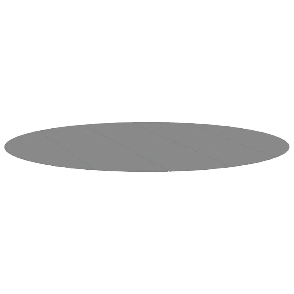 Pool Ground Cloth Polyester Geotextile 550cm Round Light Grey 5 Pieces