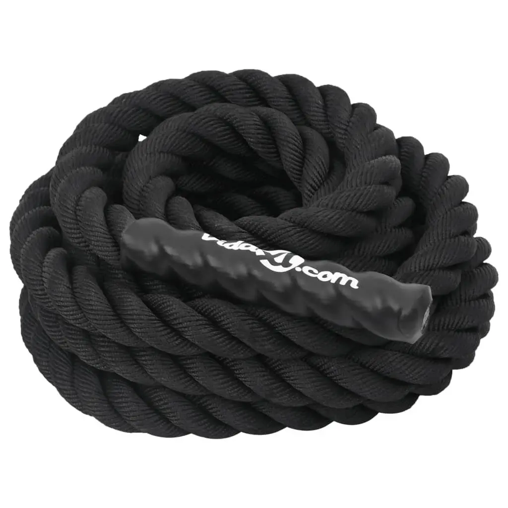 6m Battle Rope for Strength Endurance Training Polyester Fibre with Rubber Grip for Cardio Fitness Exercise