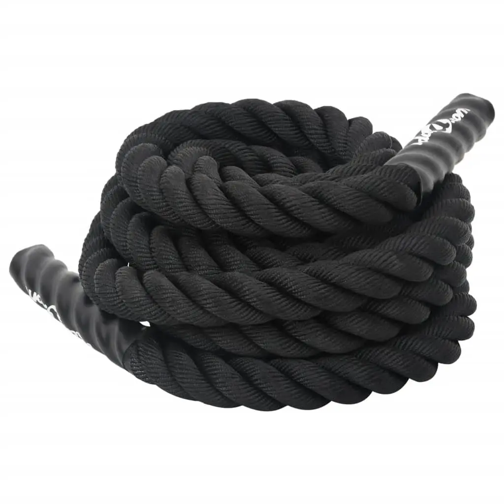 6m Battle Rope for Strength Endurance Training Polyester Fibre with Rubber Grip for Cardio Fitness Exercise