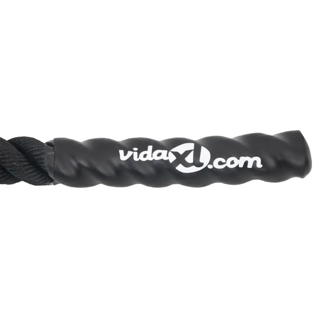 6m Battle Rope for Strength Endurance Training Polyester Fibre with Rubber Grip for Cardio Fitness Exercise