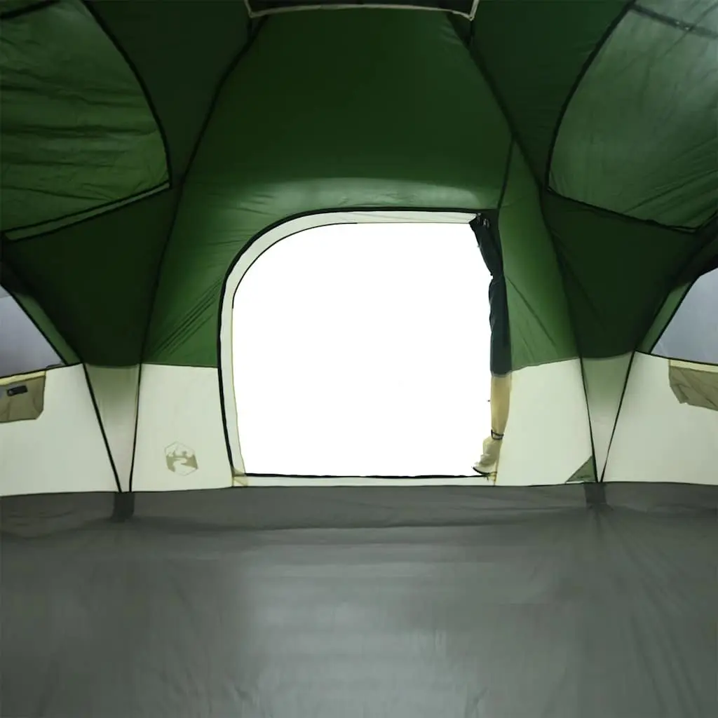 Family Dome Tent Fibreglass 11-Person Green Waterproof Outdoor Shelter