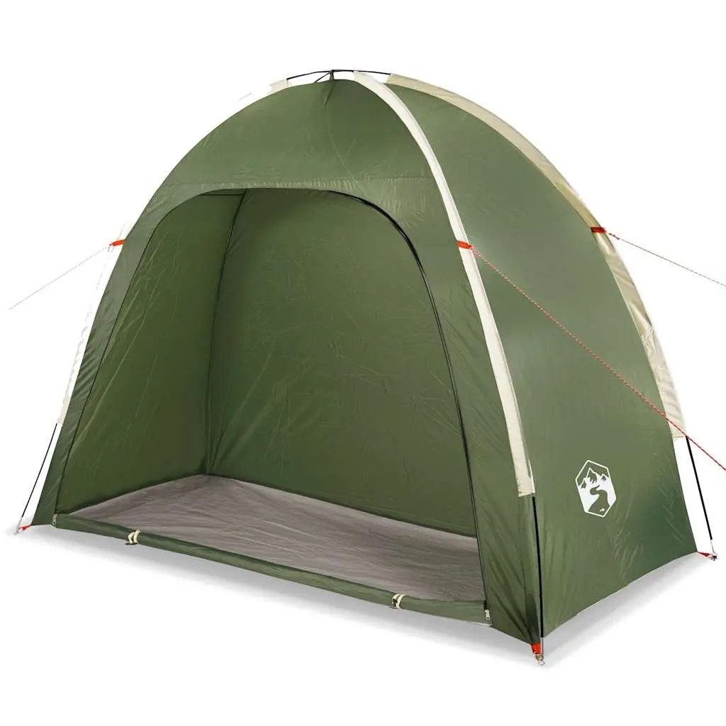 Storage Tent Waterproof Polyester Green Portable with Fibreglass Poles