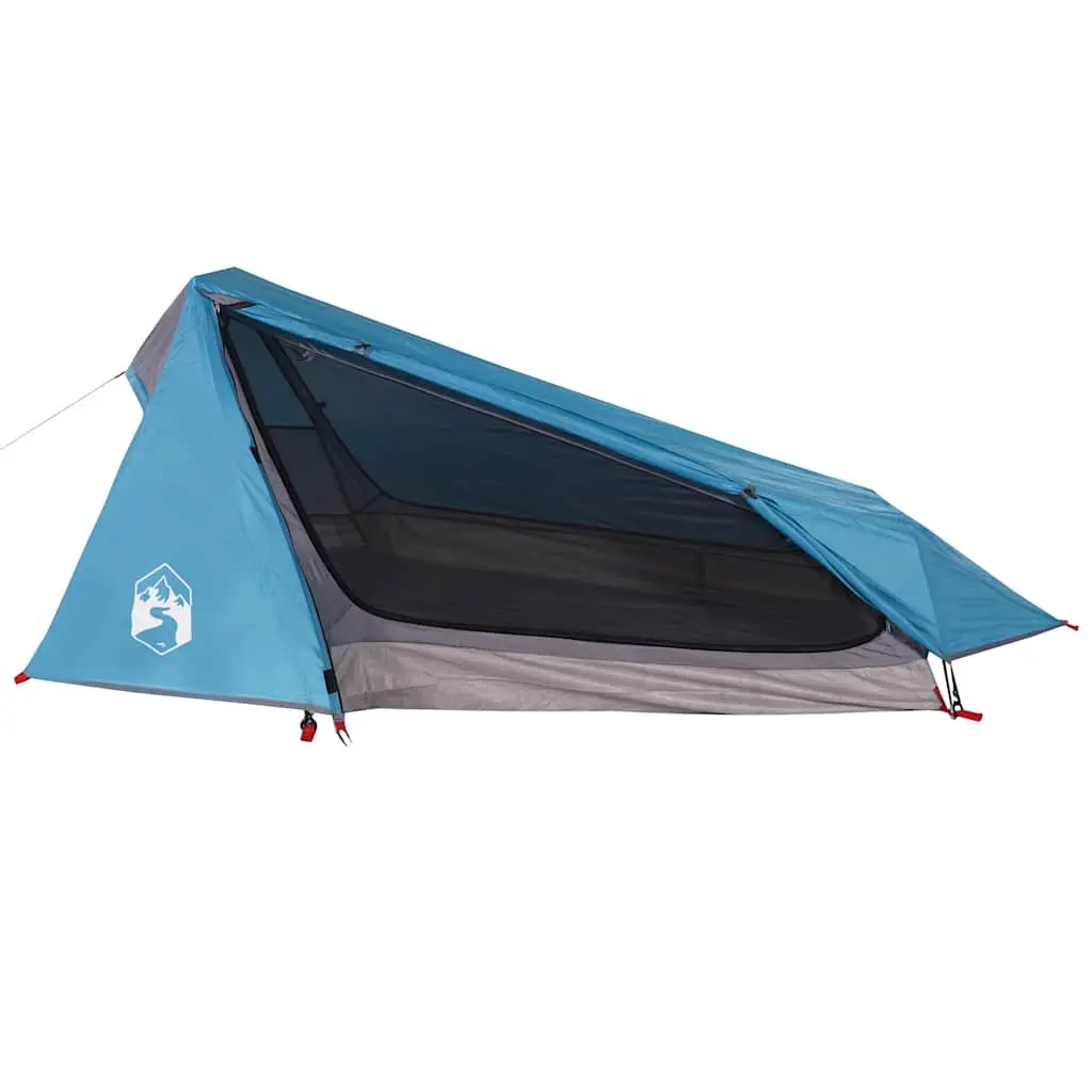 1 Person Tunnel Tent Waterproof Blue Outdoor Hiking Camping Shelter