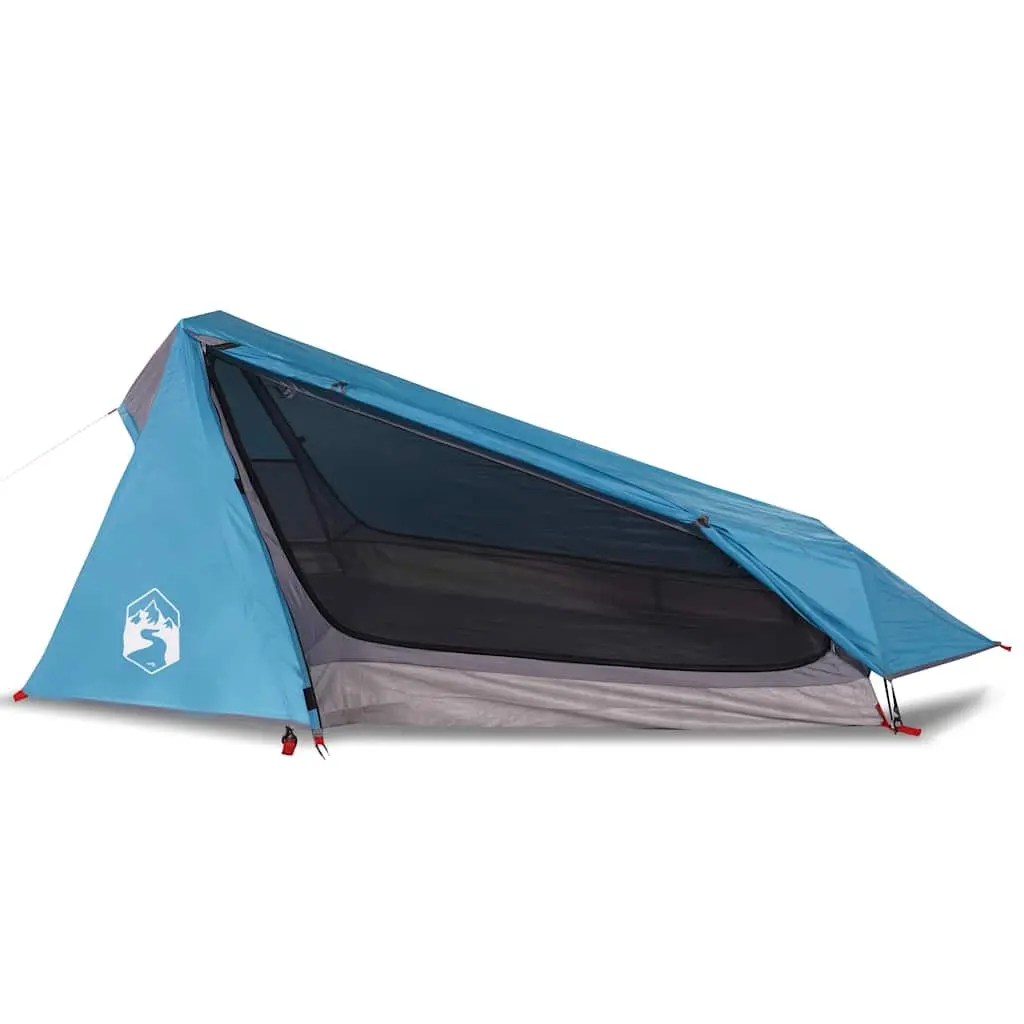 1 Person Tunnel Tent Waterproof Blue Outdoor Hiking Camping Shelter