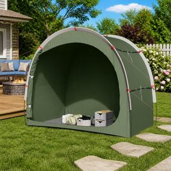 Versatile Green Storage Tent for Camping Needs