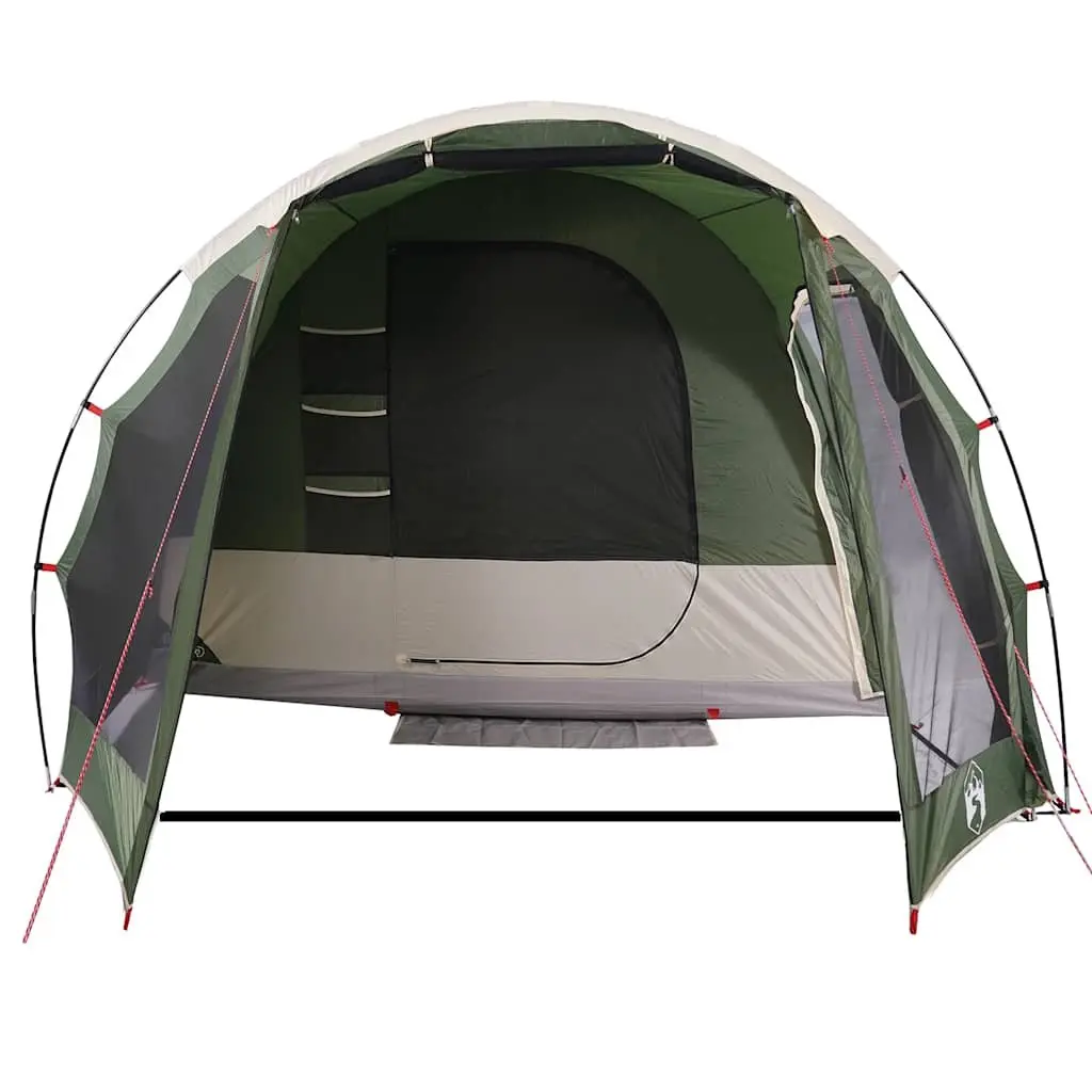 Family Tent Waterproof 6-Person Green Outdoor Shelter Portable