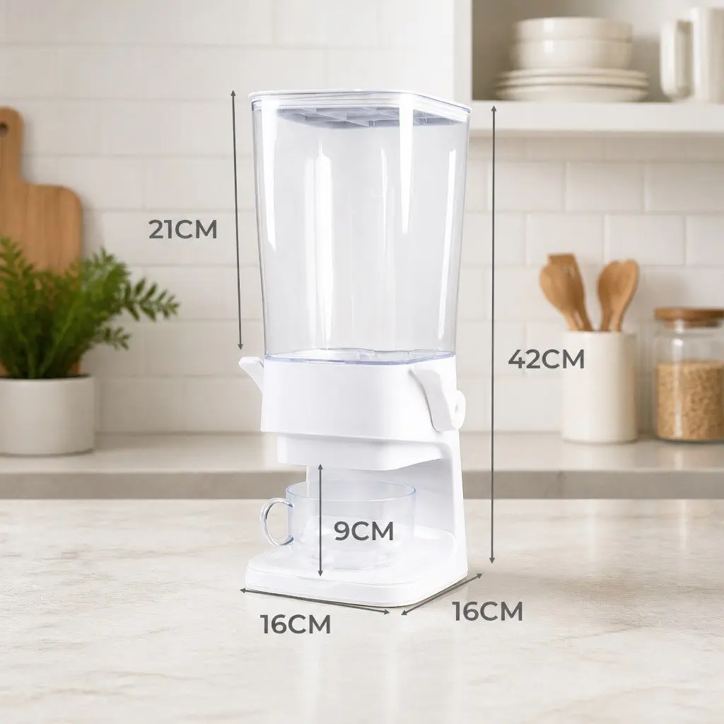Cereal Dispenser PS and PP 5.5L White