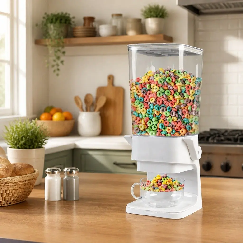 Cereal Dispenser PS and PP 5.5L White
