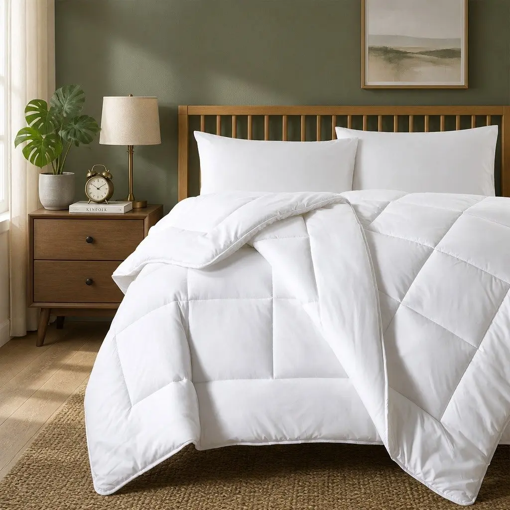 Double Quilt Eco-Silk Touch 260GSM Lightweight Breathable Bedding Comforter 180cm x 210cm