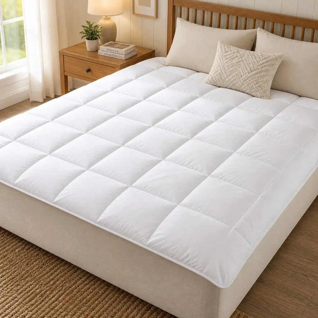 King Quilt Lightweight Cotton Cover 240x210cm Eco-Silk Touch 260GSM