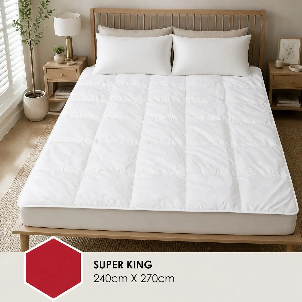 Super King Quilt 240x270cm Lightweight Breathable Microfibre Silk Fill Cotton