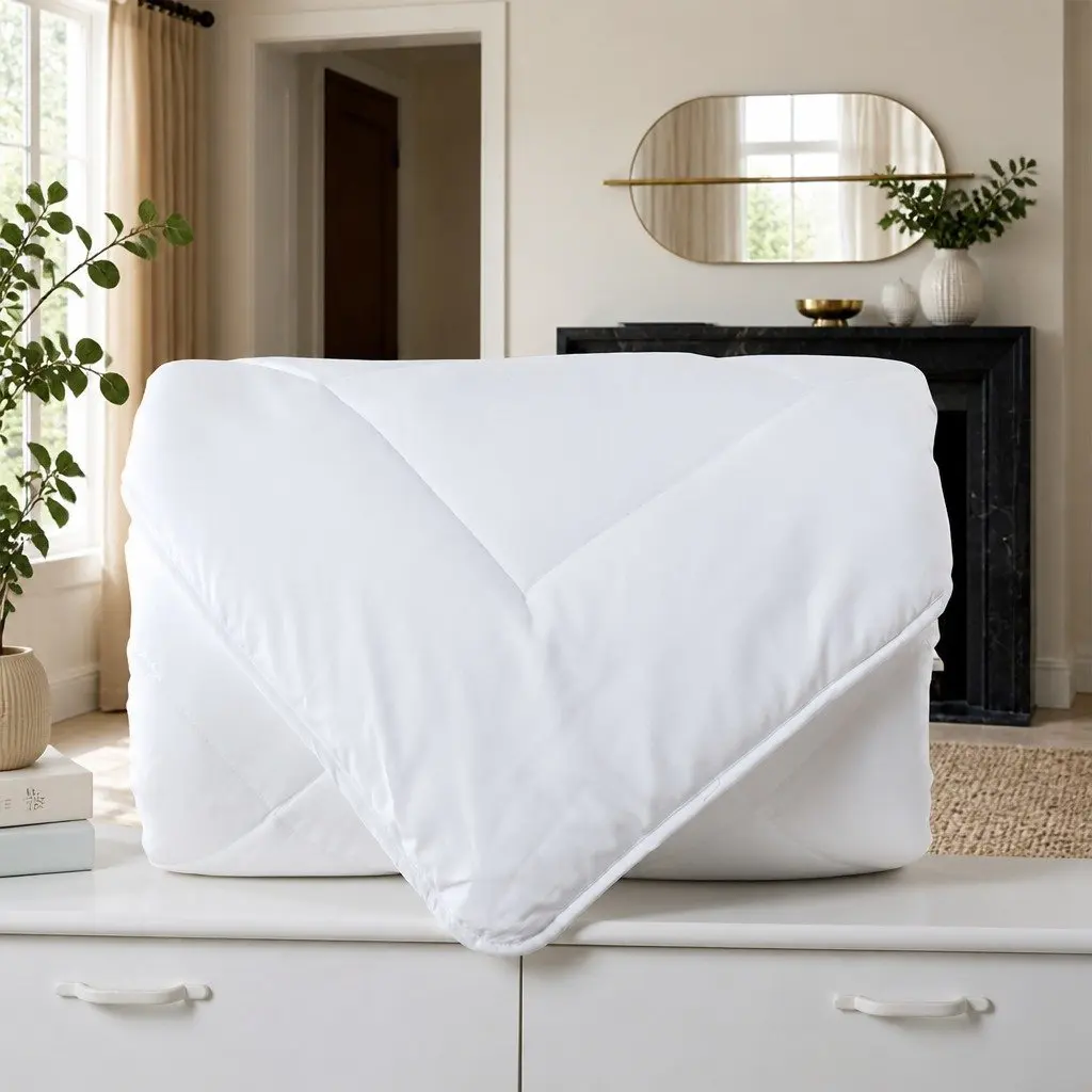Super King Quilt 240x270cm Lightweight Breathable Microfibre Silk Fill Cotton