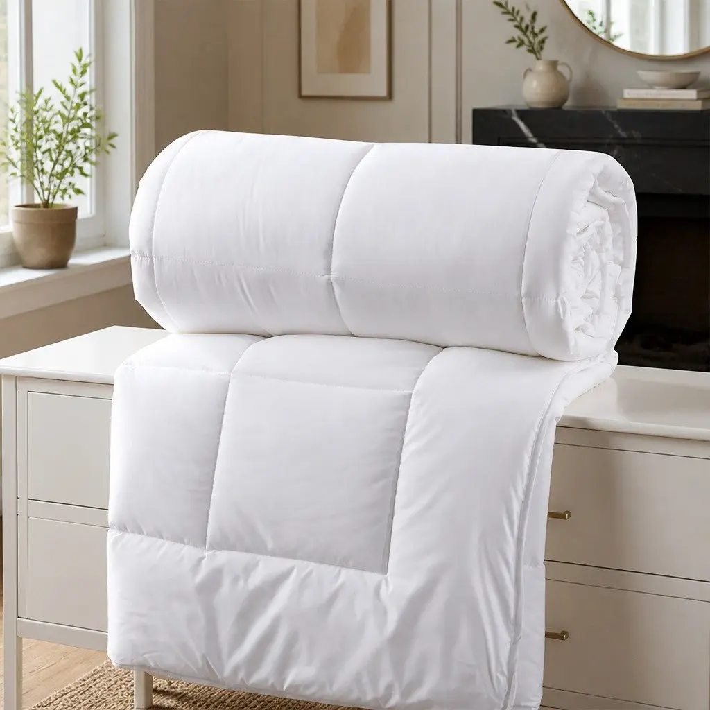 Super King Quilt 240x270cm Lightweight Breathable Microfibre Silk Fill Cotton