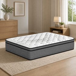 Practical 5-Zone Euro Top Double Mattress for Daily Use