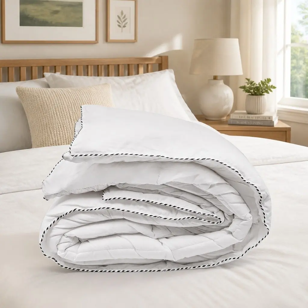 Bamboo Blend Quilt Queen Size 250GSM Moisture-Wicking Breathable Bedding Doona