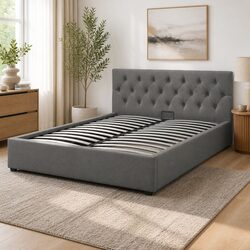 Functional King Single Gas Lift Storage Bed for Modern Living