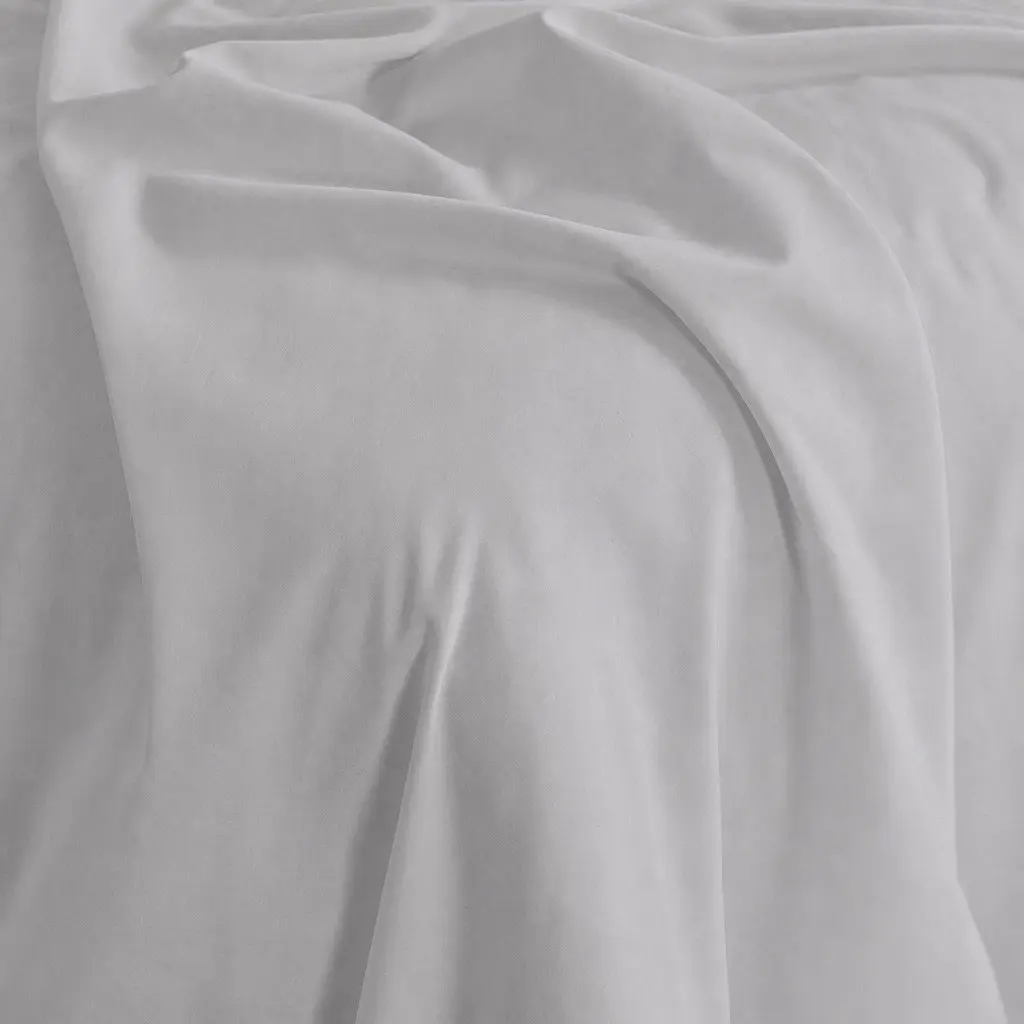 Queen Bamboo Cotton Sheet Set 1000TC Cool Grey Flat Fitted Pillowcases