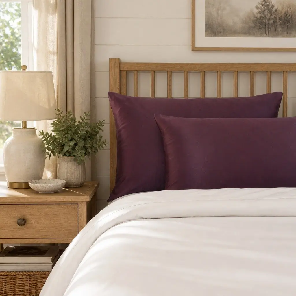 Mulberry Silk Pillowcase Twin Pack Hypoallergenic 51x76cm Luxury Bedding