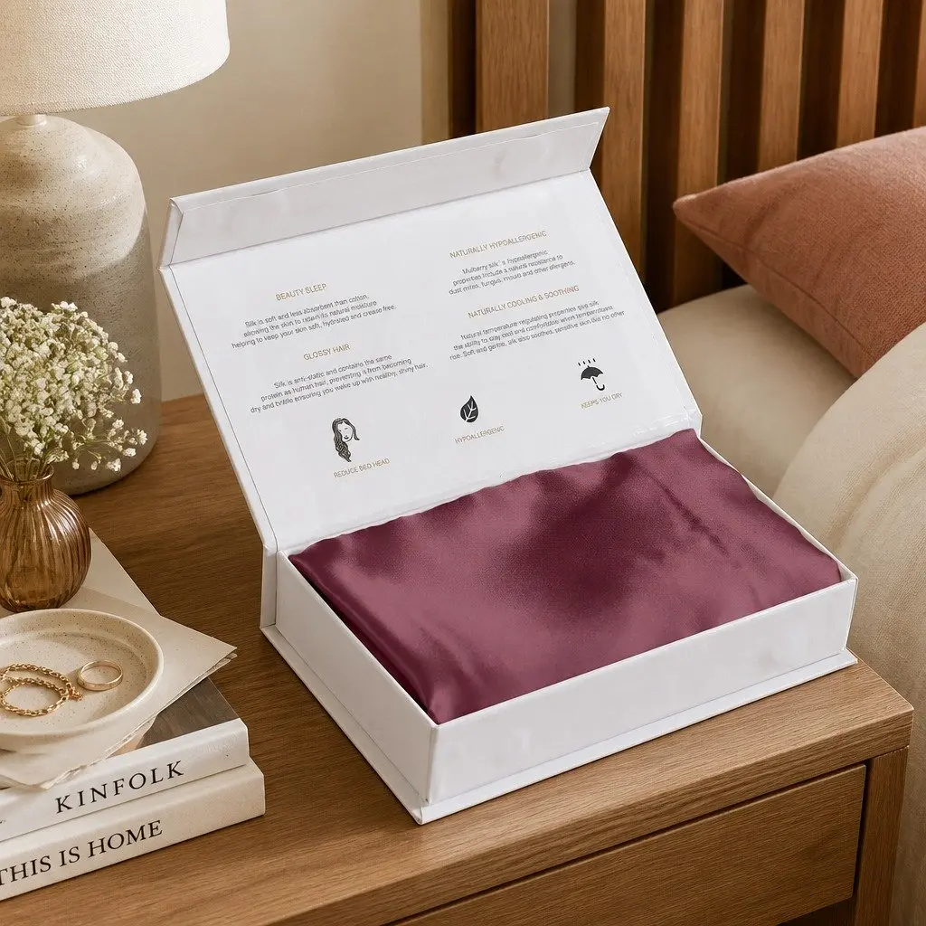 Mulberry Silk Pillowcase Twin Pack Hypoallergenic 51x76cm Luxury Bedding