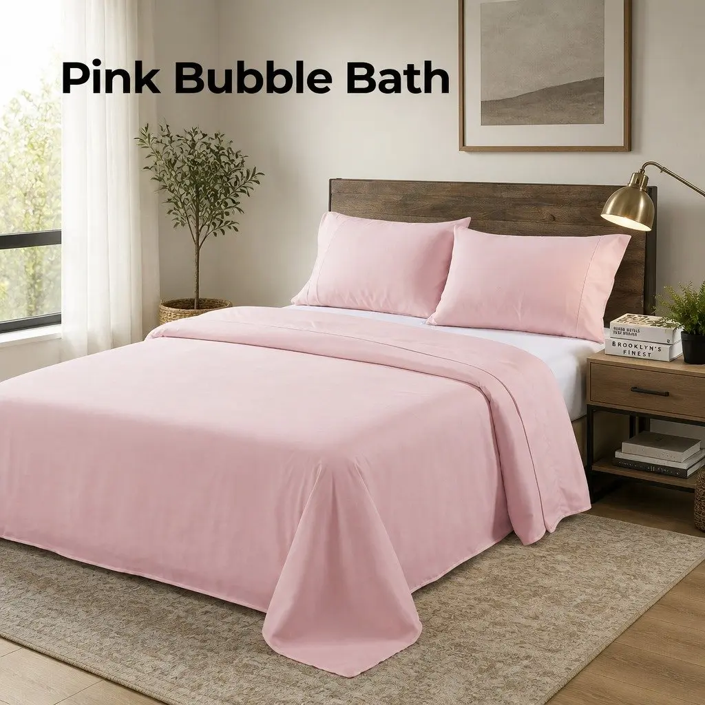Bamboo Blended Sheet Set Queen Size Soft Comfort Bubble Bath 1000 Thread Count