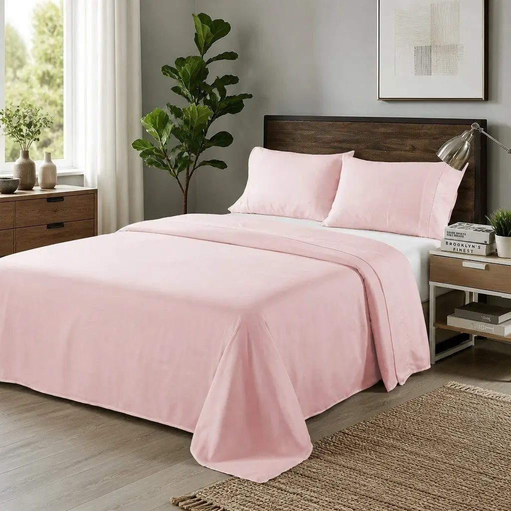 King Bamboo Blend Sheet Set 1000TC Soft Breathable All-Season Bedding