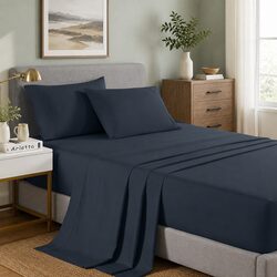 Charcoal Bamboo Cooling Sheet Set Single for Everyday Comfort