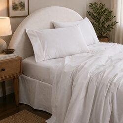 King Cotton Sheet Set Vintage Washed Pure Cotton Bedding Soft Breathable