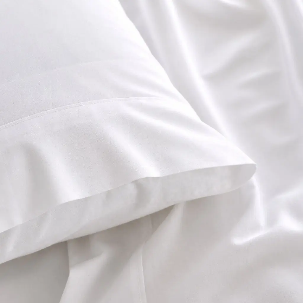 King Cotton Sheet Set Vintage Washed Soft Breathable Bedding White