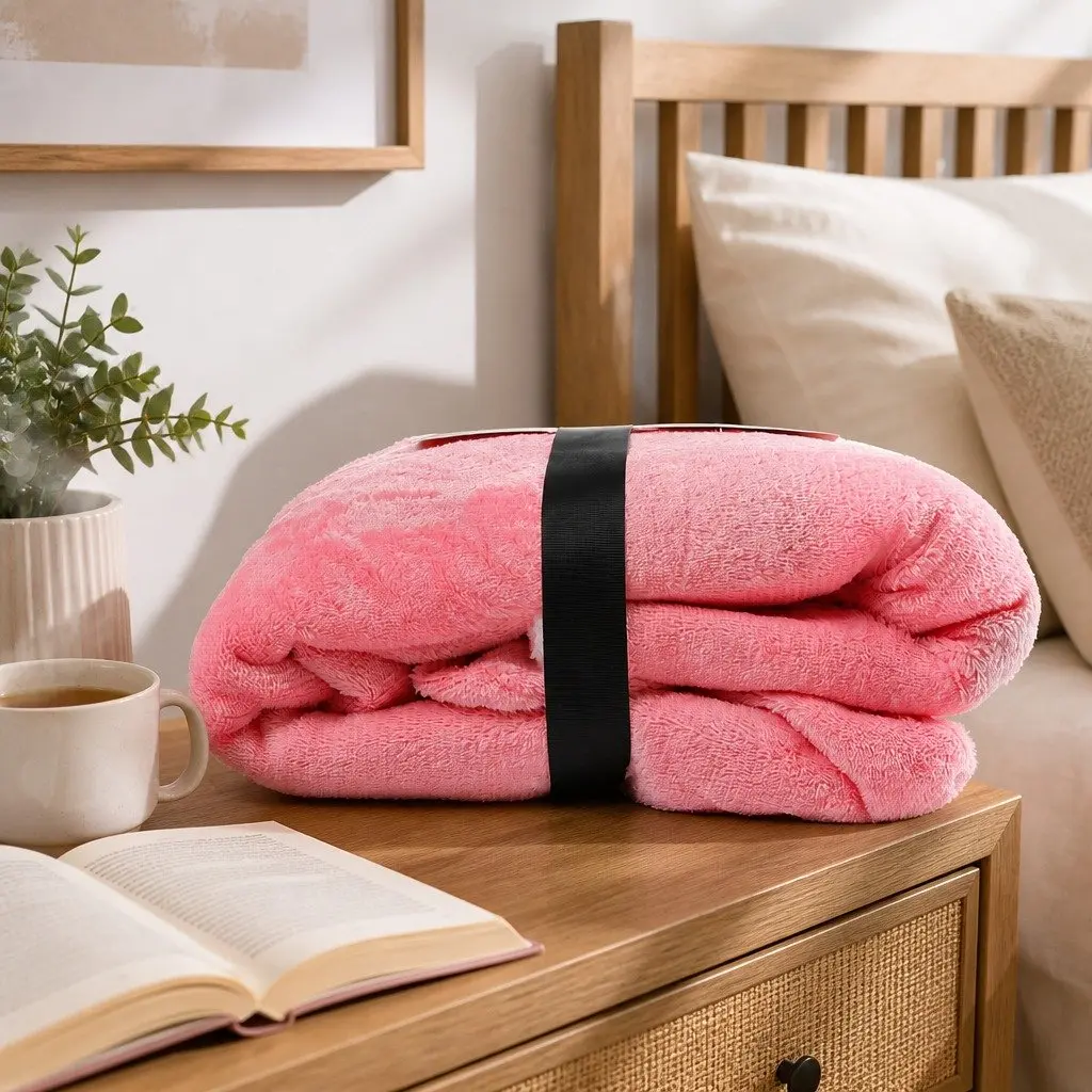 Snug Hoodie Reversible Loungewear Large Front Pocket Built-in Hood One Size