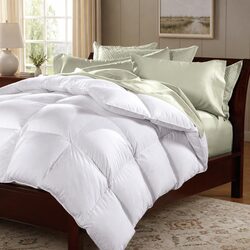 Goose Feather Down Quilt Queen – Ideal for All Home Spaces