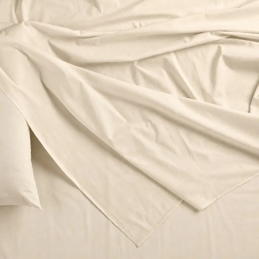 King Size Sheet Set Bamboo Blend 1000TC Dark Ivory Hypoallergenic Breathable Thermal Regulating Bed and Bath Collection