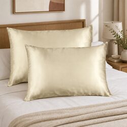 Versatile Champagne Mulberry Silk Pillowcases for Your Home