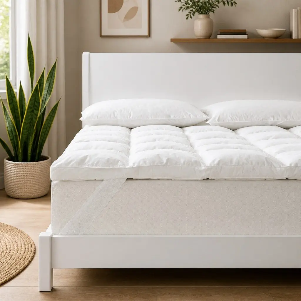 King Duck Feather Down Mattress Topper for Any Bed